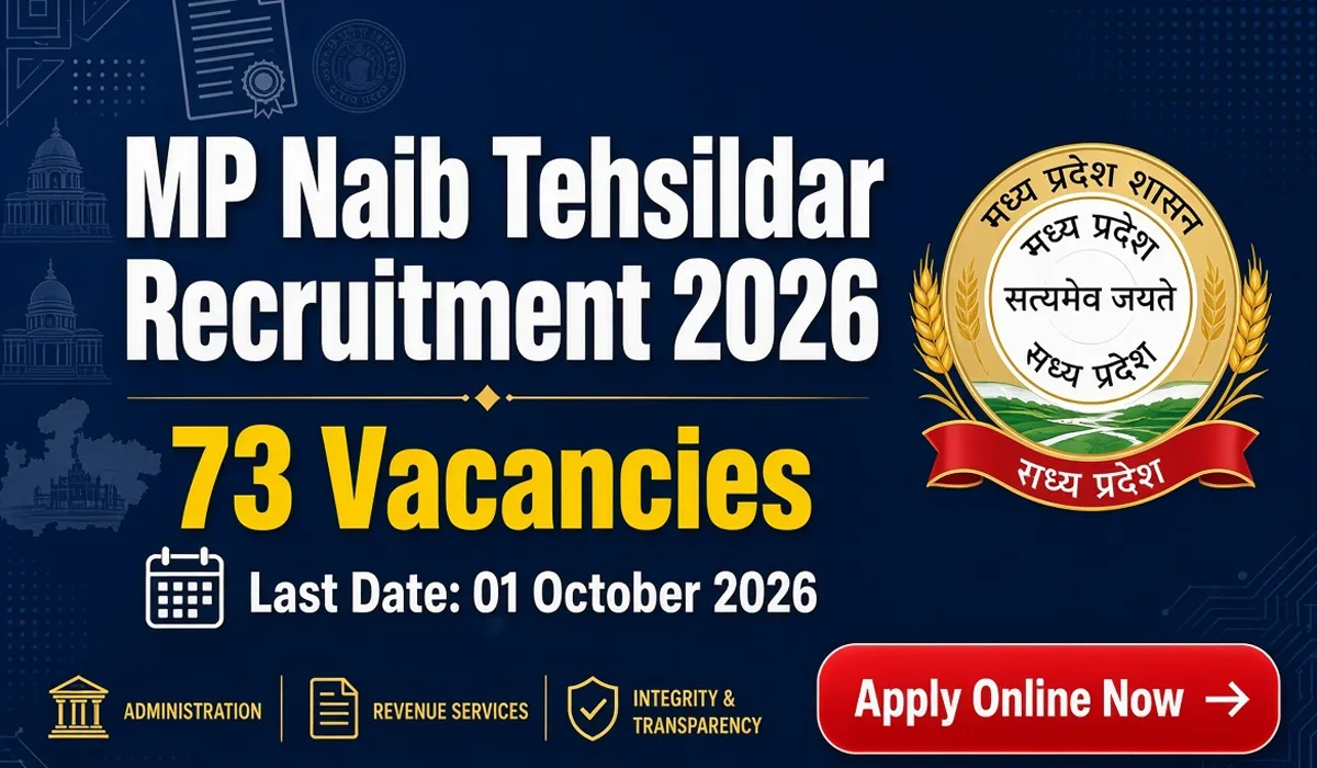 MP Naib Tehsildar Recruitment 2026 - Apply Online